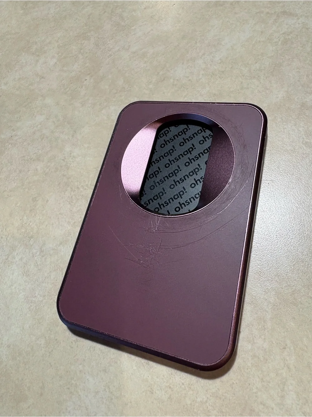 OhSnap Snap Grip MagSafe Wallet — Wine Noir 🍷